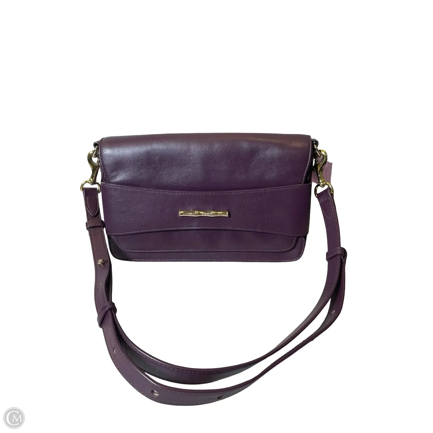 Handbag Leather By Clothes Mentor, Size: Medium