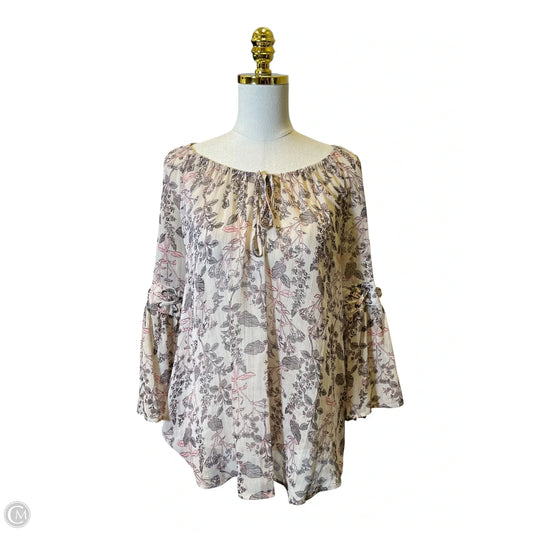 Top 3/4 Sleeve By Style And Co Collection Women In Multi-colored, Size: L