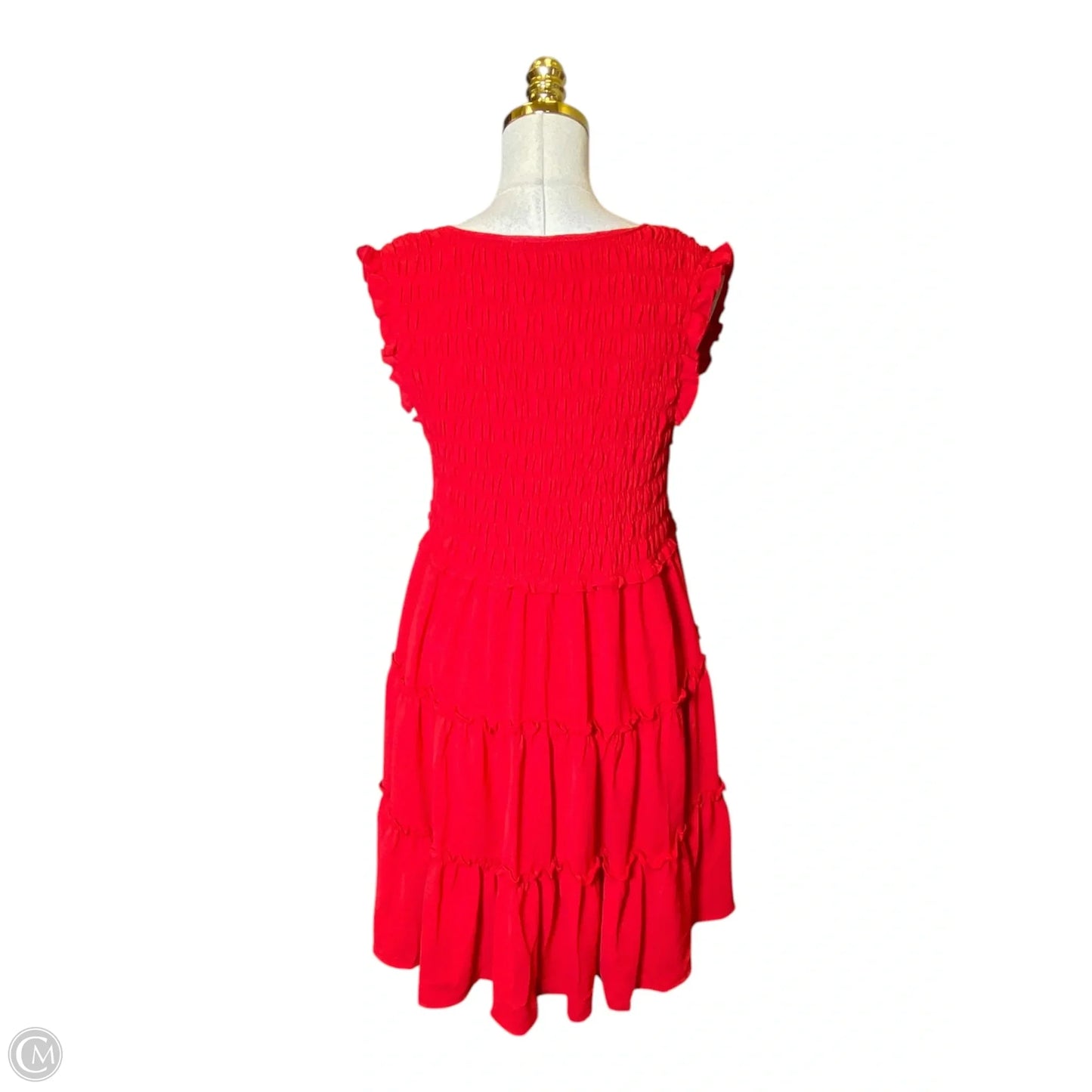 Dress Casual Short By She + Sky In Red, Size: S