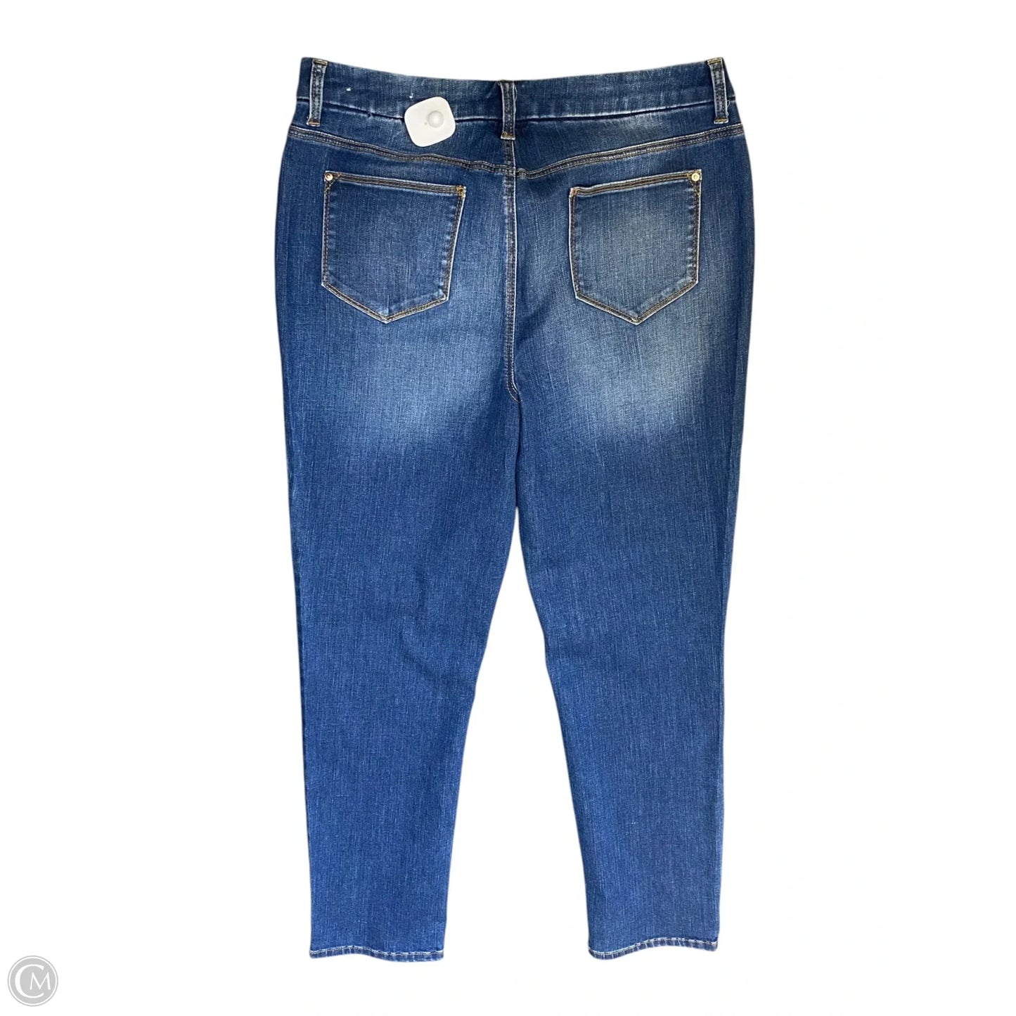 Jeans Cropped By Chicos In Blue Denim, Size: 10