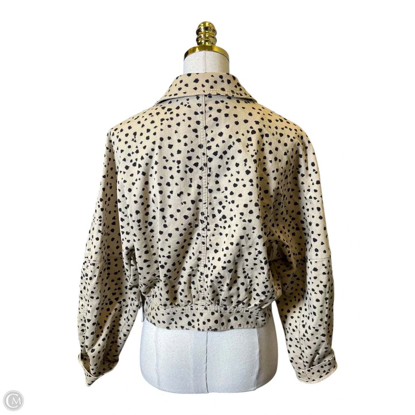 Jacket Denim By Loft In Black & Tan, Size: Xs