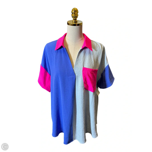 Top Short Sleeve By Jodifl In Multi-colored, Size: M