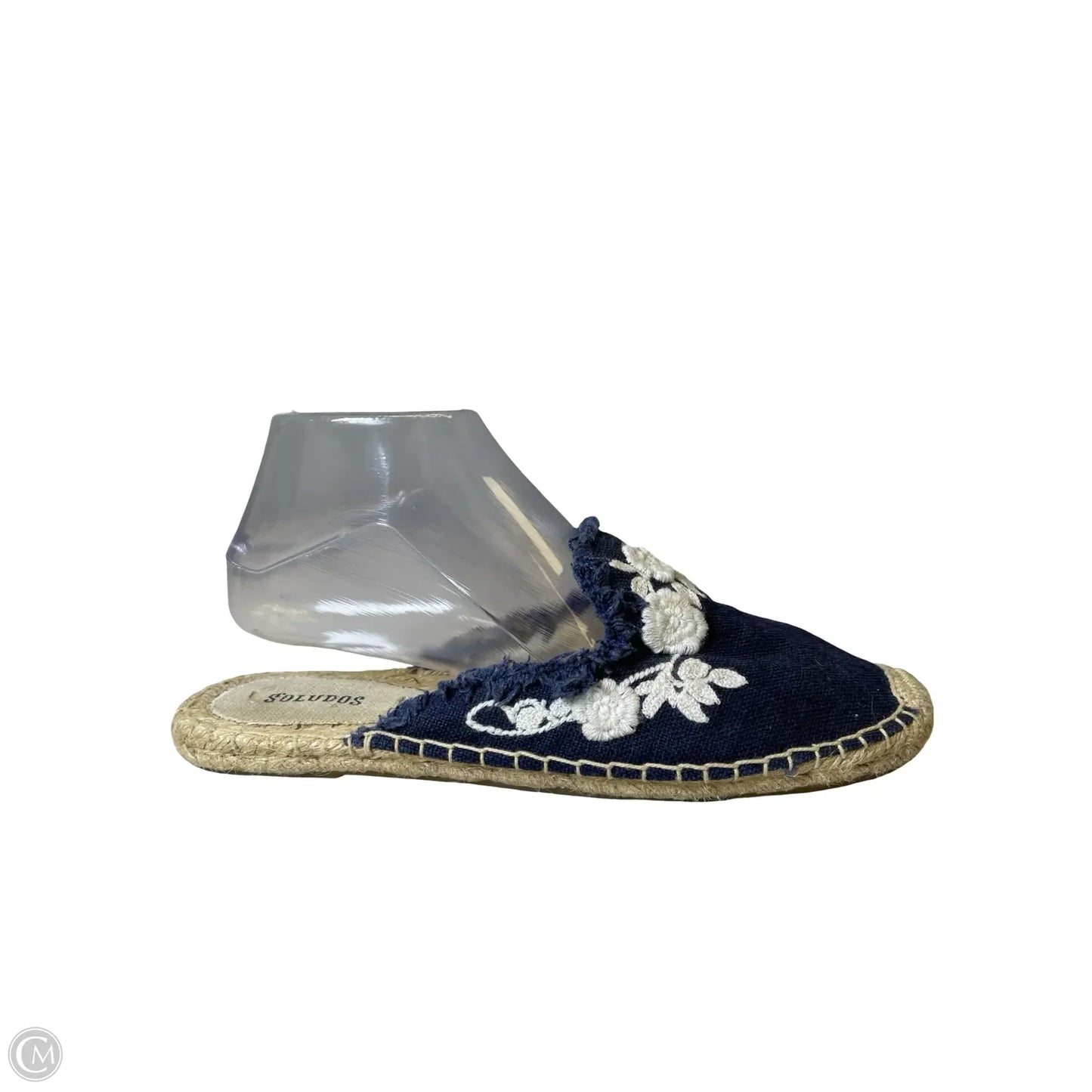 Sandals Flats By Soludos In Blue & White, Size: 8