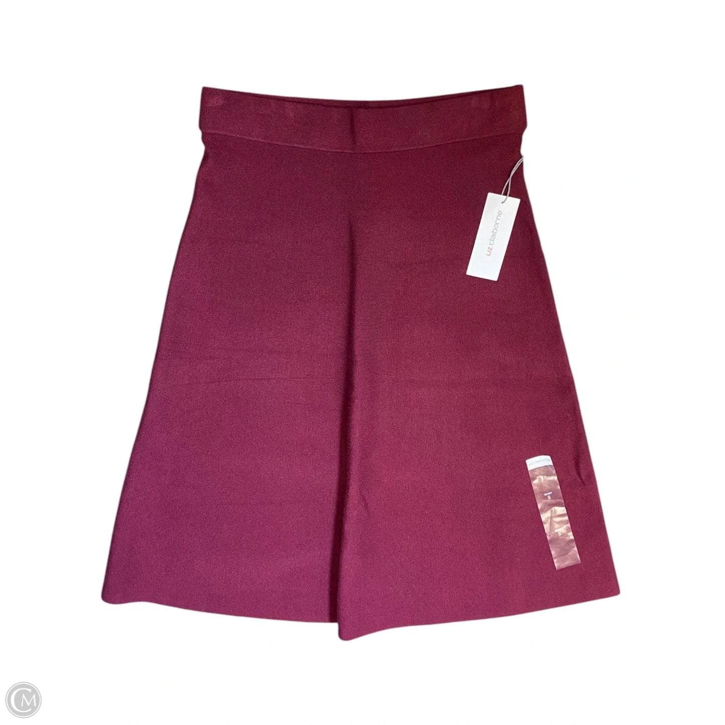 Skirt Midi By Liz Claiborne In Maroon, Size: S