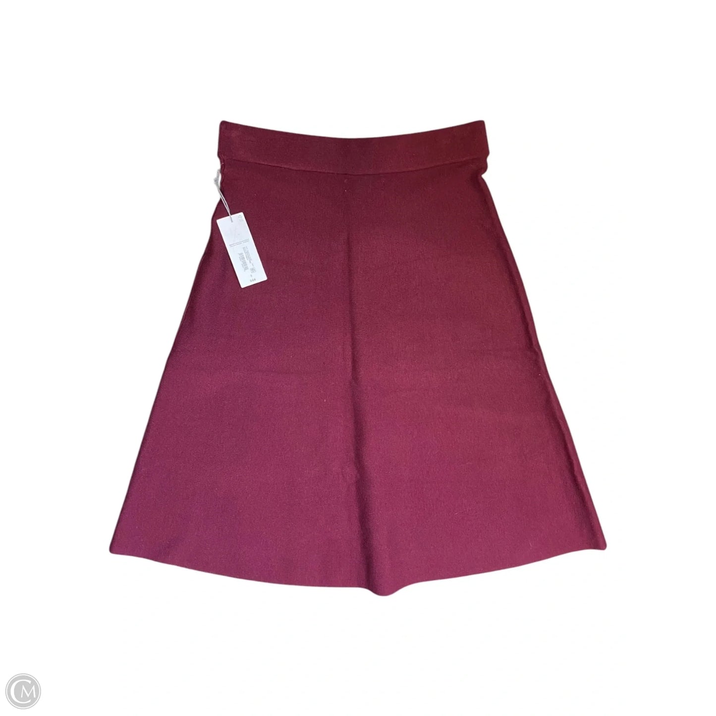 Skirt Midi By Liz Claiborne In Maroon, Size: S