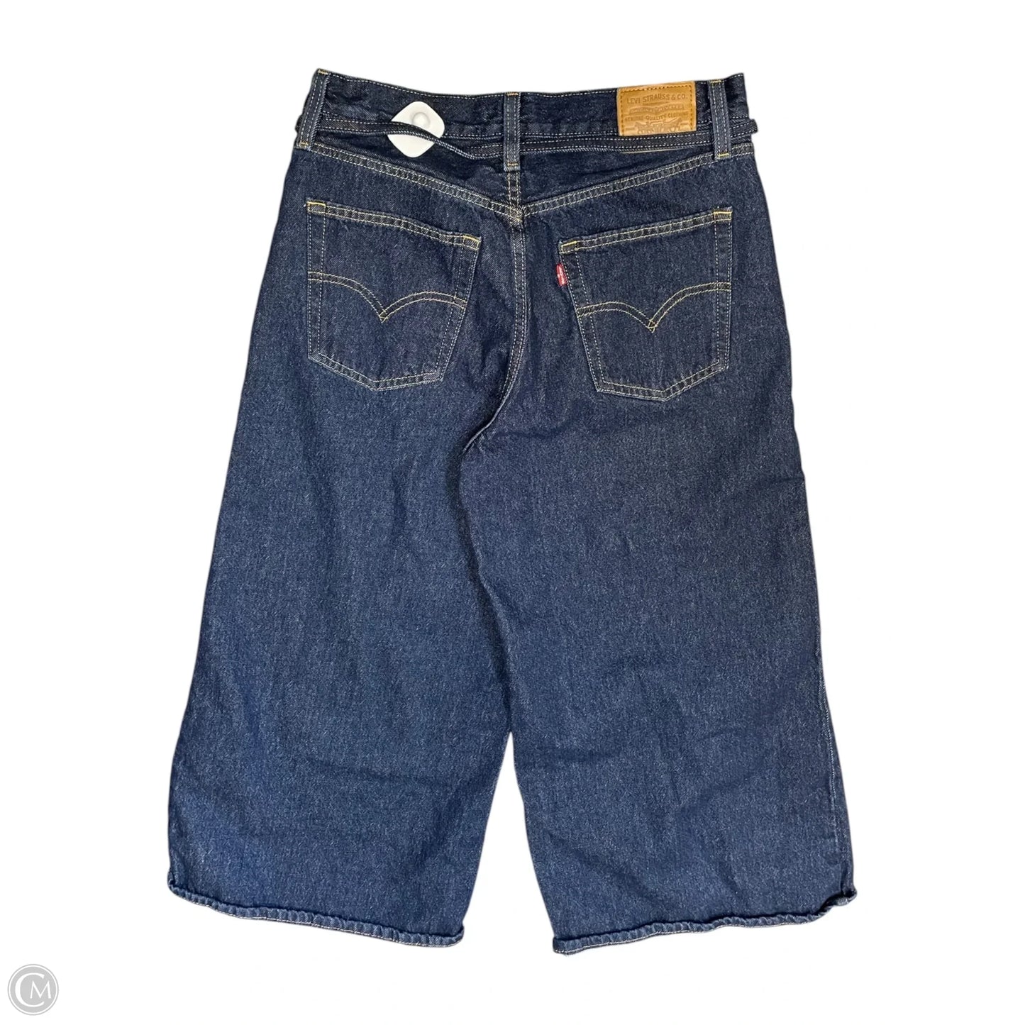 Jeans Cropped By Levis Signature In Blue Denim, Size: 6