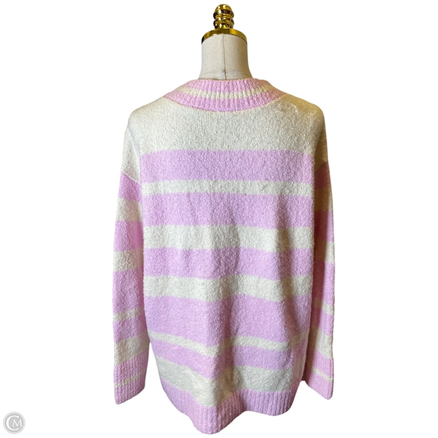 Sweater By Loft In Striped Pattern, Size: M