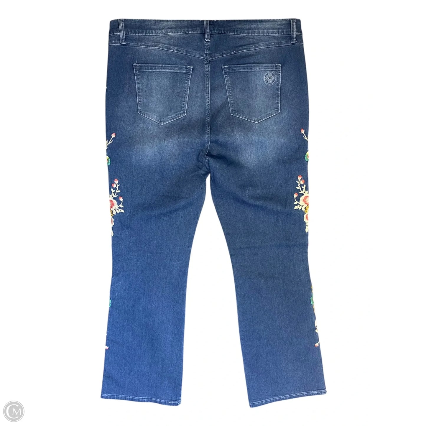 Jeans Boot Cut By Laurie Felt In Blue Denim, Size: 1x