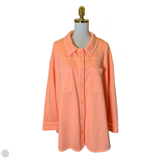 Sweater Cardigan By Lane Bryant In Orange, Size: 22