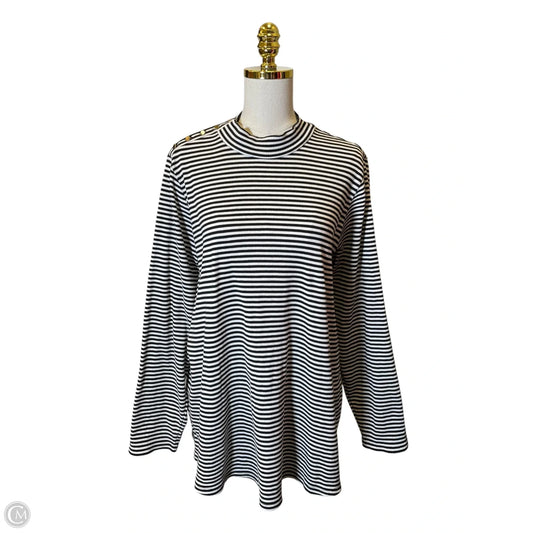 Top Long Sleeve Basic By Lane Bryant In Striped Pattern, Size: 22