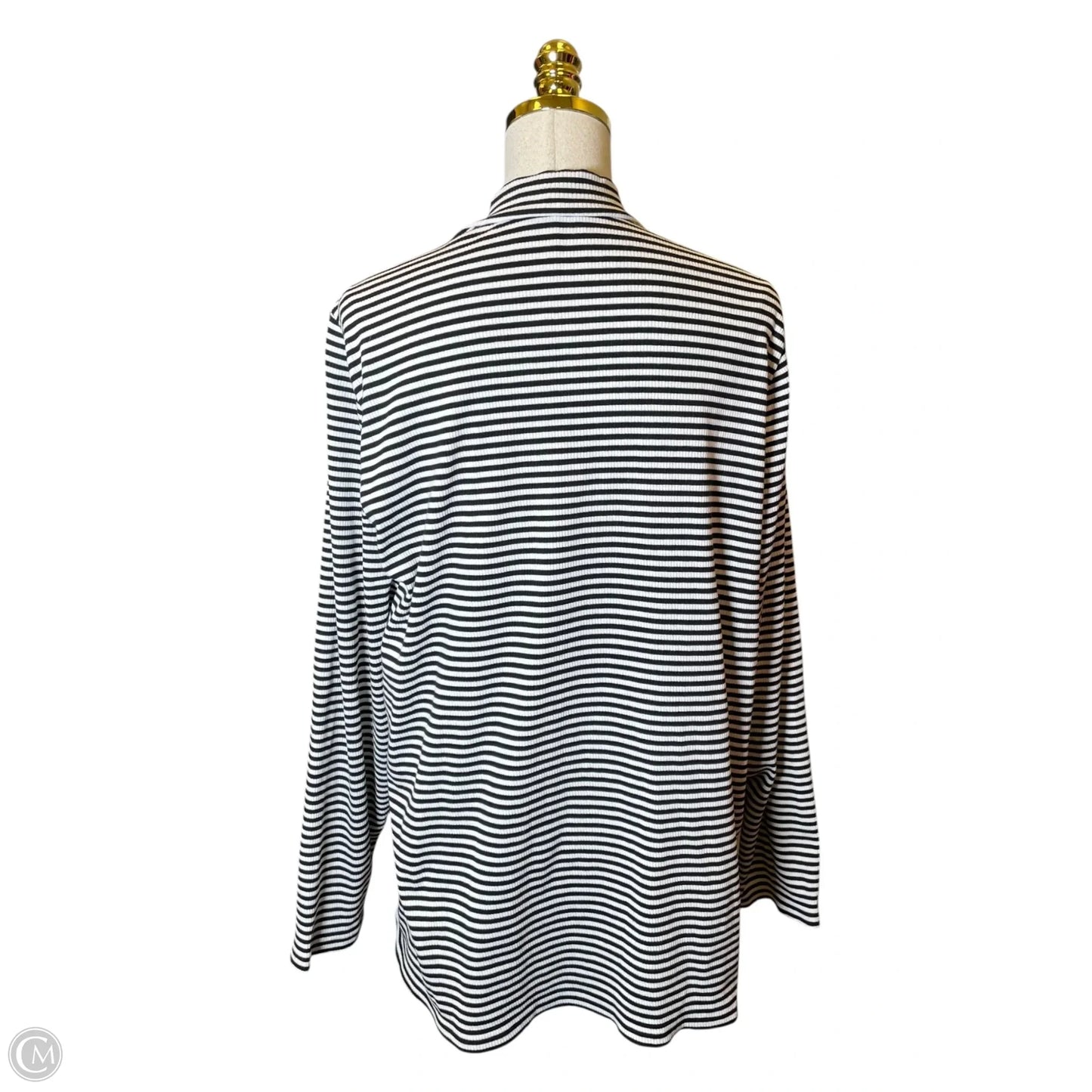 Top Long Sleeve Basic By Lane Bryant In Striped Pattern, Size: 22