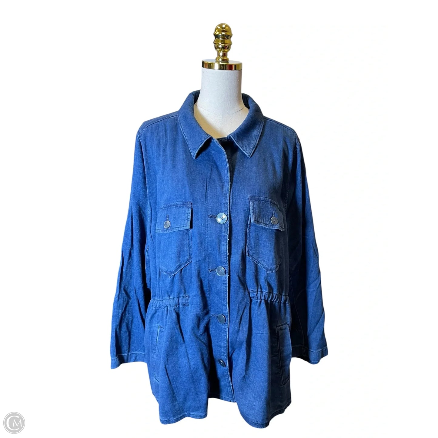 Jacket Denim By Lane Bryant In Blue Denim, Size: 18