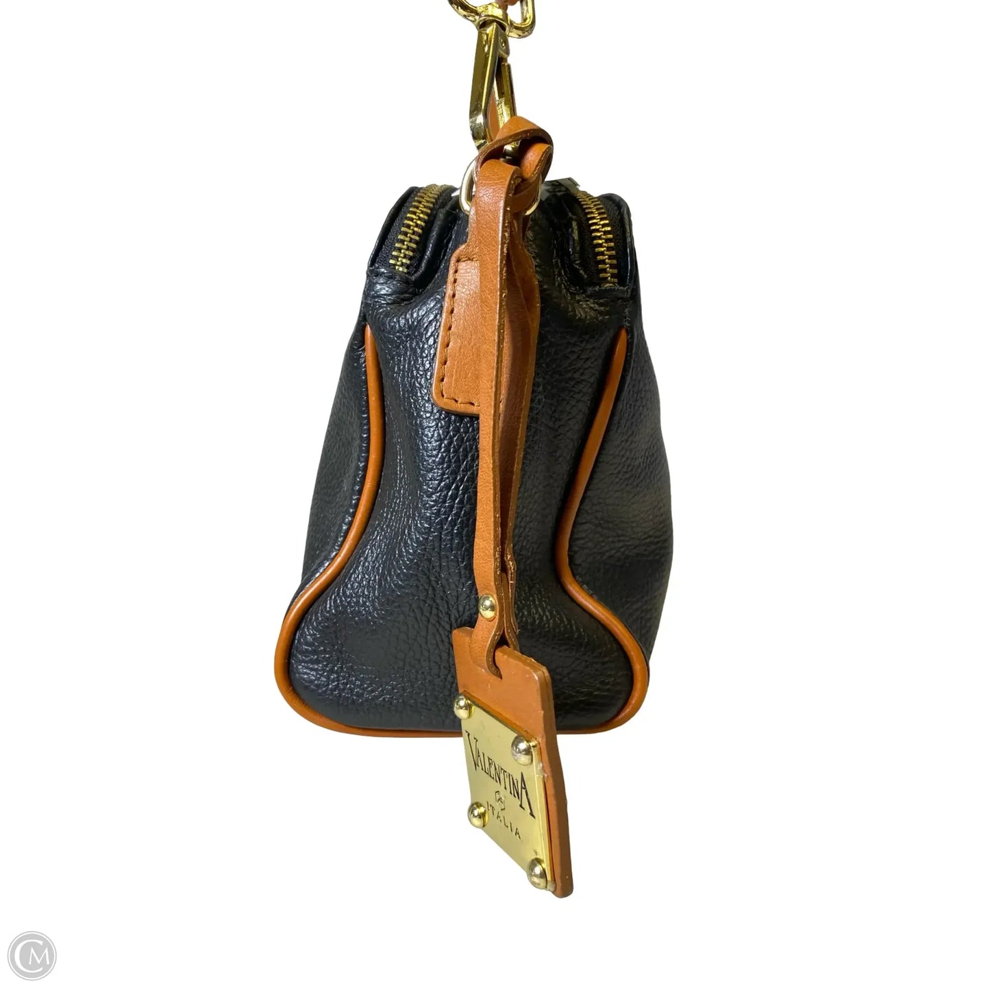 Crossbody Leather By Valentina, Size: Medium