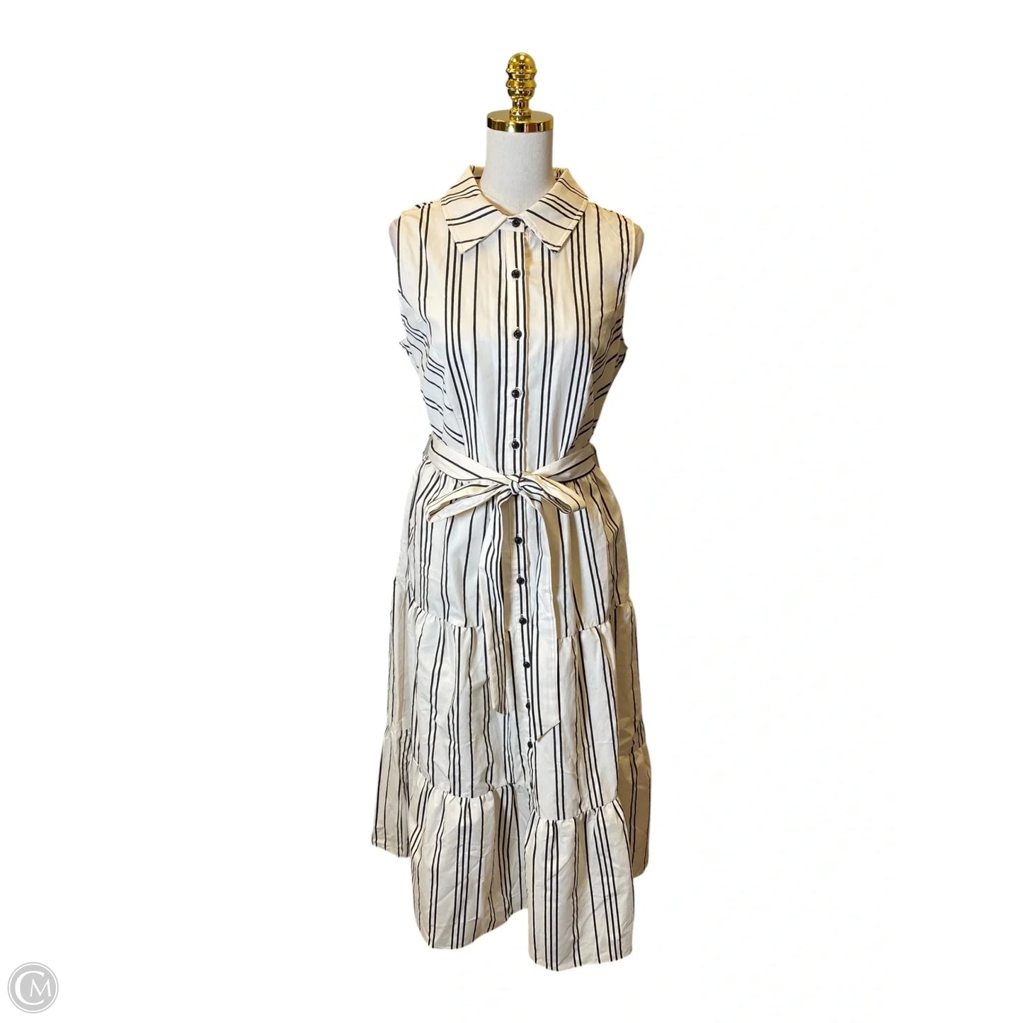 Dress Casual Maxi By City Chic In Striped Pattern, Size: 12