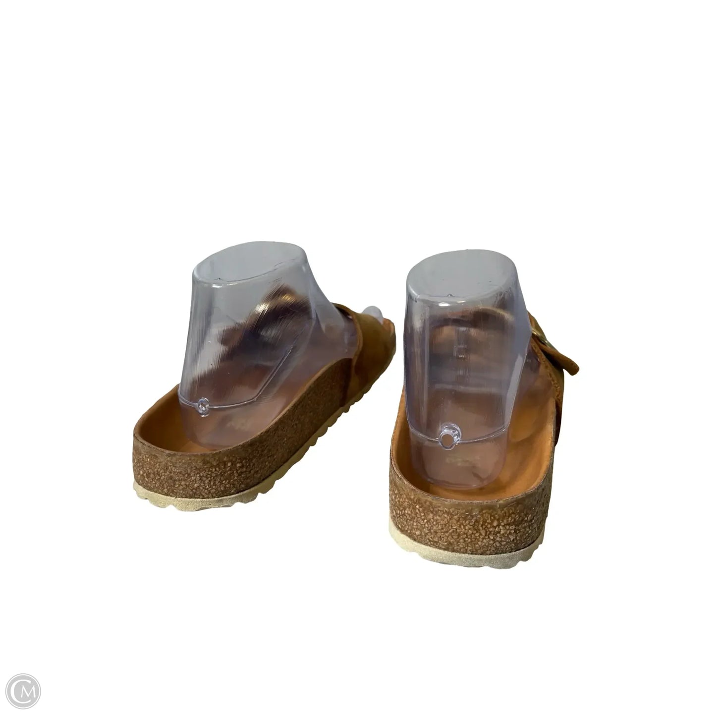 Sandals Flats By Birkenstock In Brown, Size: 7