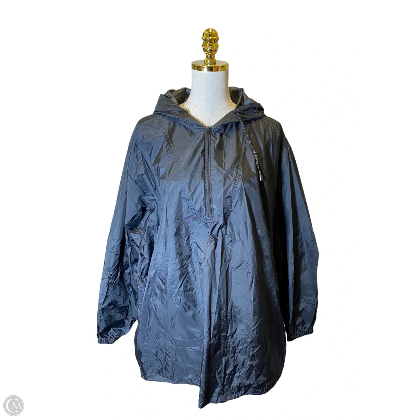 Coat Raincoat By Crossroads In Black, Size: Osfm