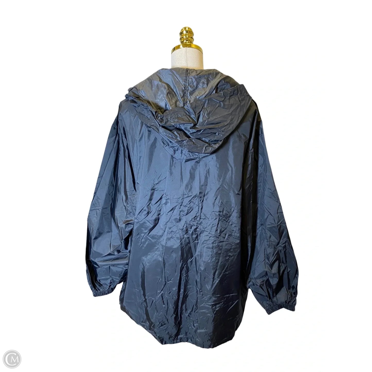Coat Raincoat By Crossroads In Black, Size: Osfm
