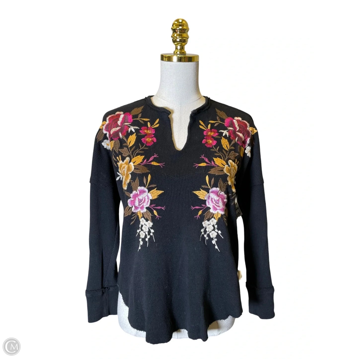 Top Long Sleeve Designer By Johnny Was In Floral Print, Size: Sp