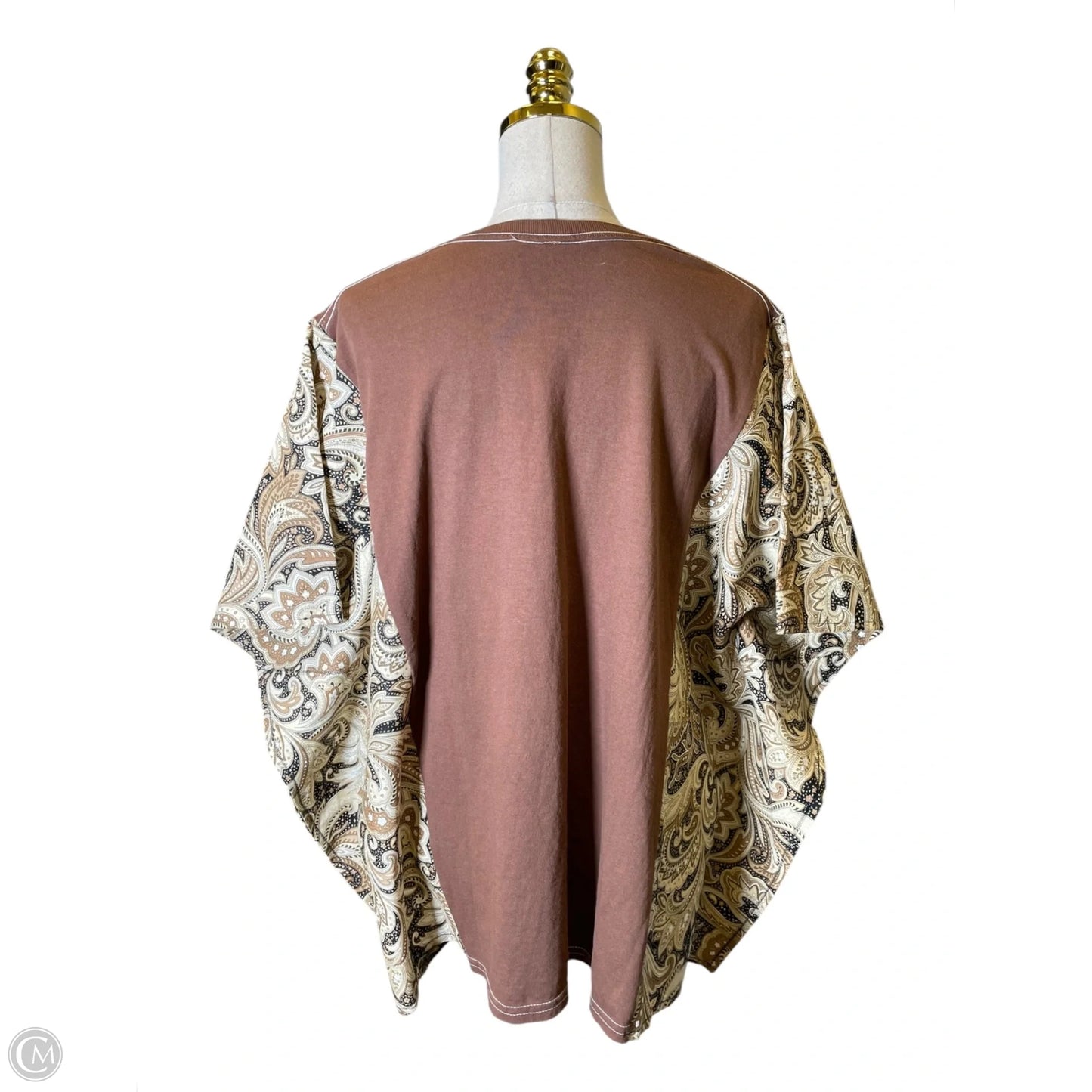 Top Short Sleeve By Clothes Mentor In Brown, Size: S