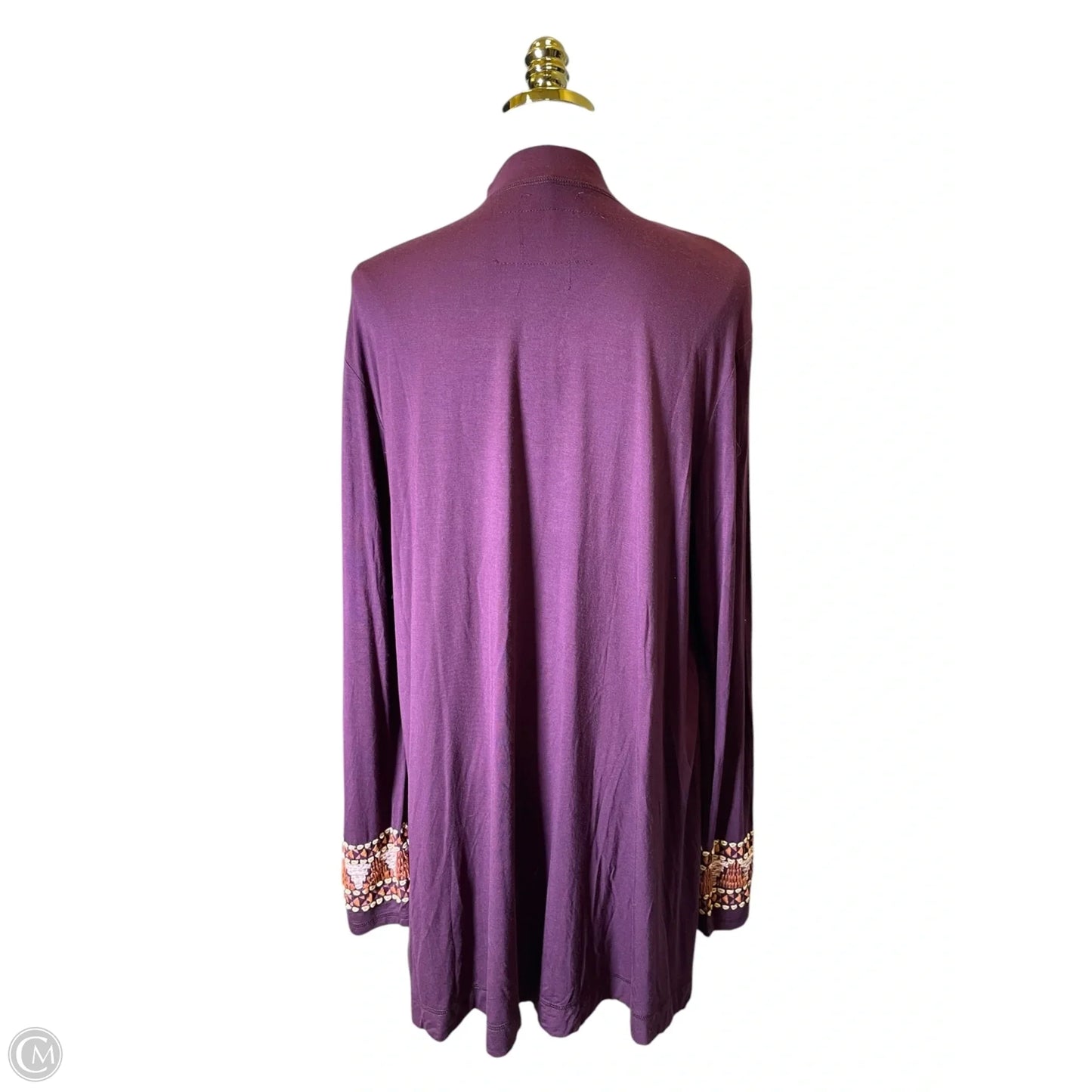 Top Long Sleeve By Double D Ranch In Maroon, Size: Xl