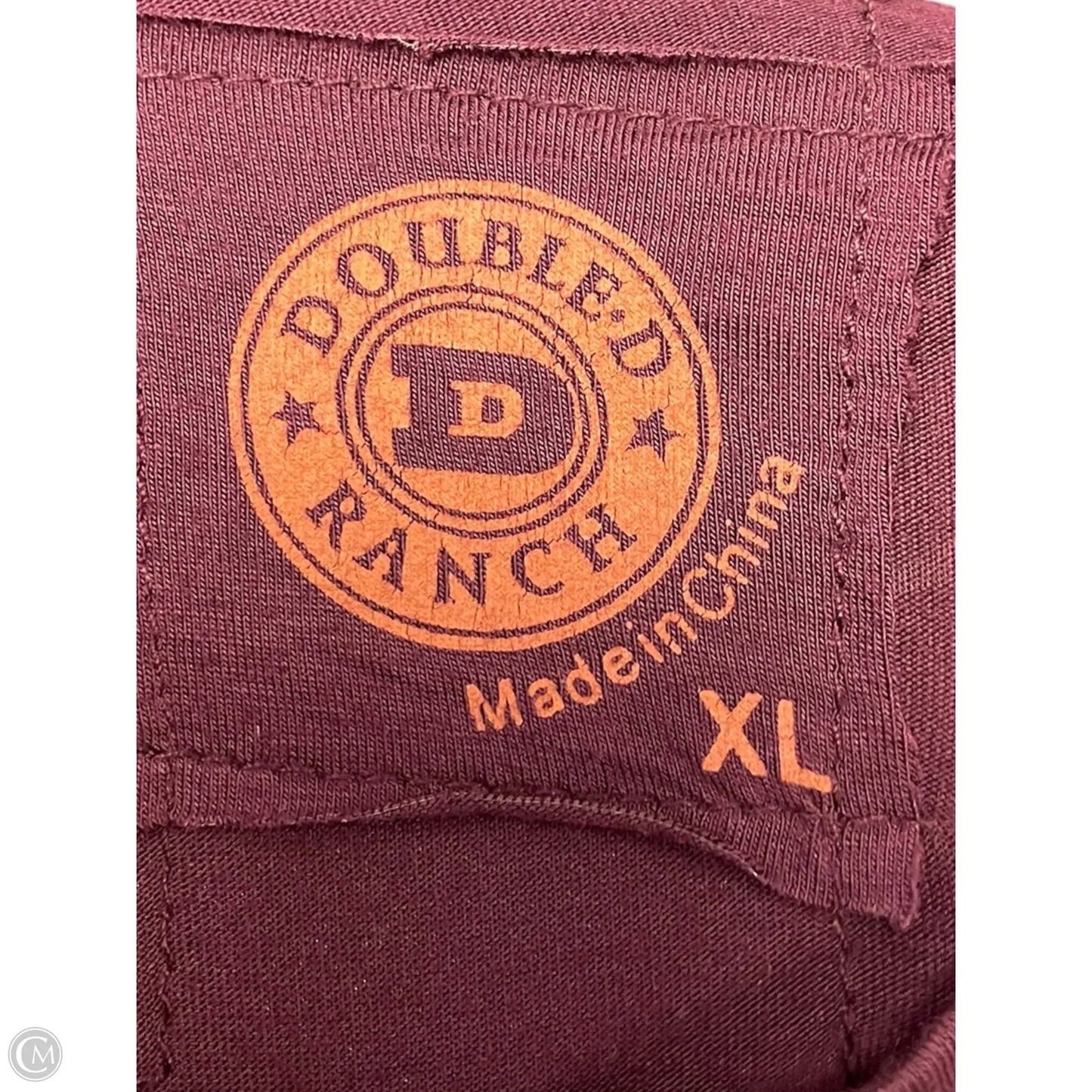 Top Long Sleeve By Double D Ranch In Maroon, Size: Xl