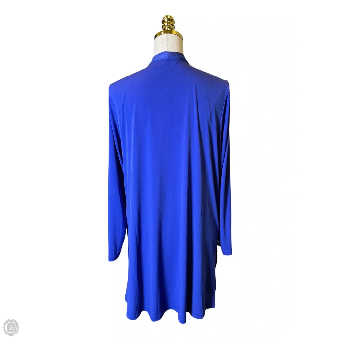 Cardigan By Susan Graver In Blue, Size: L