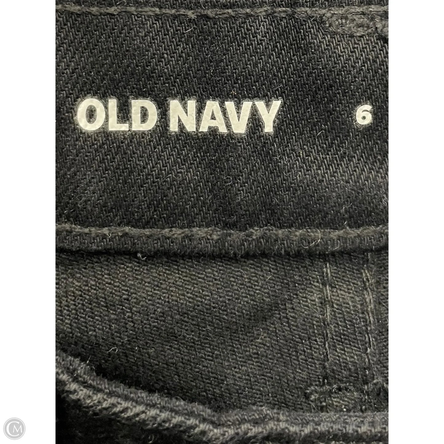 Jeans Straight By Old Navy In Black, Size: 6