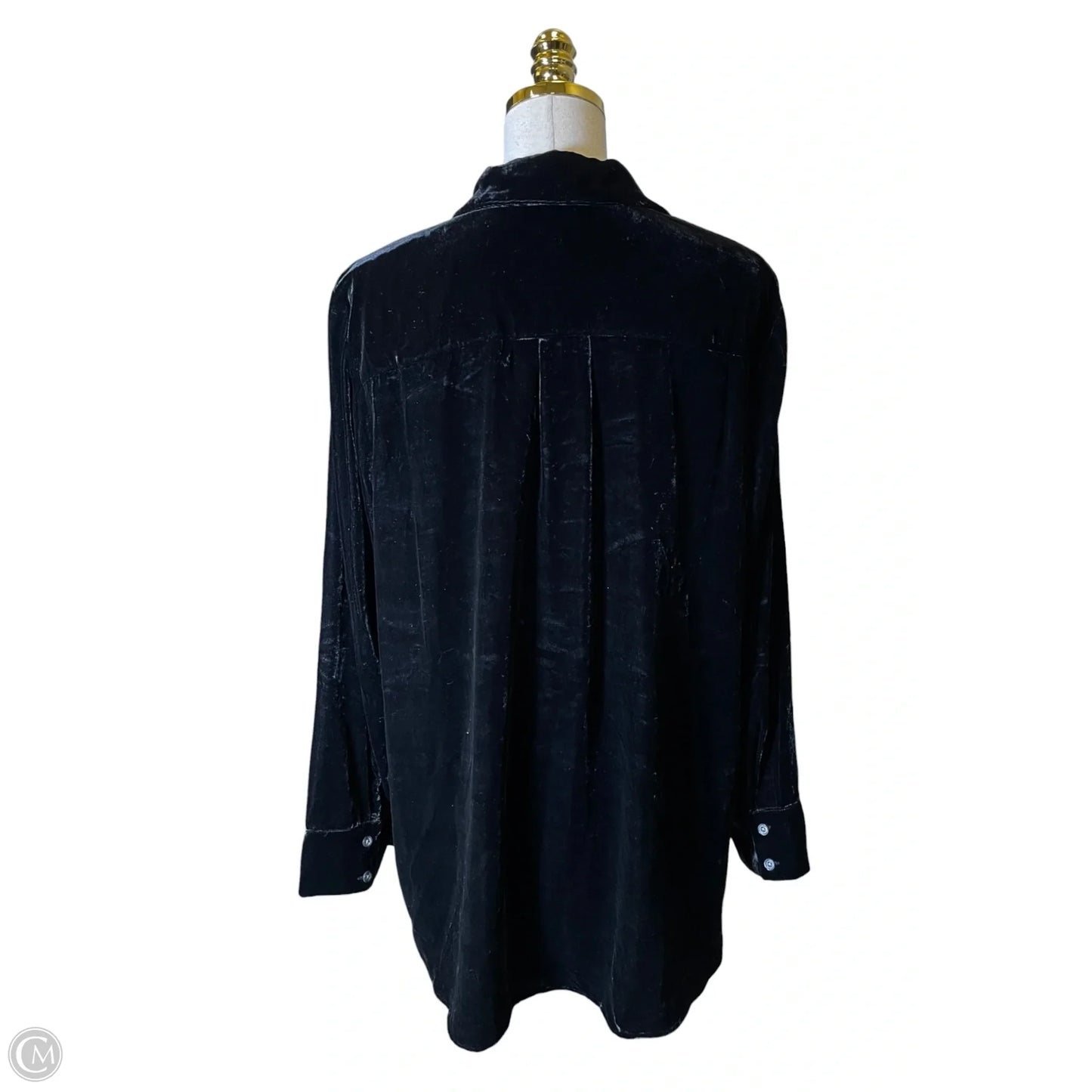 Top Long Sleeve By Talbots In Black, Size: 1x