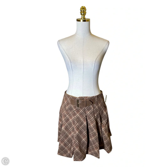 Skirt Mini & Short By Clothes Mentor In Plaid Pattern, Size: Xxl