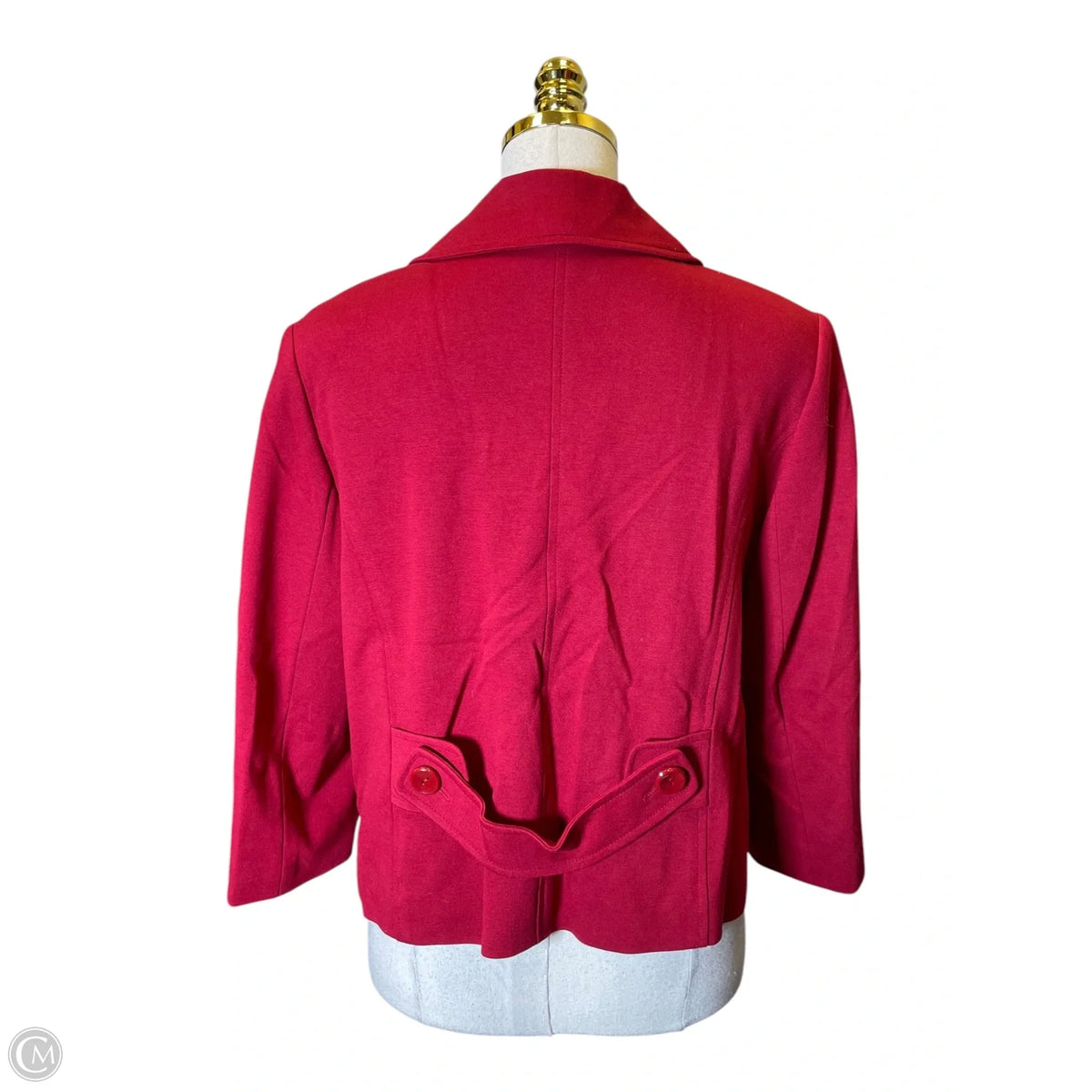 Jacket Moto By Ann Taylor In Red, Size: 12