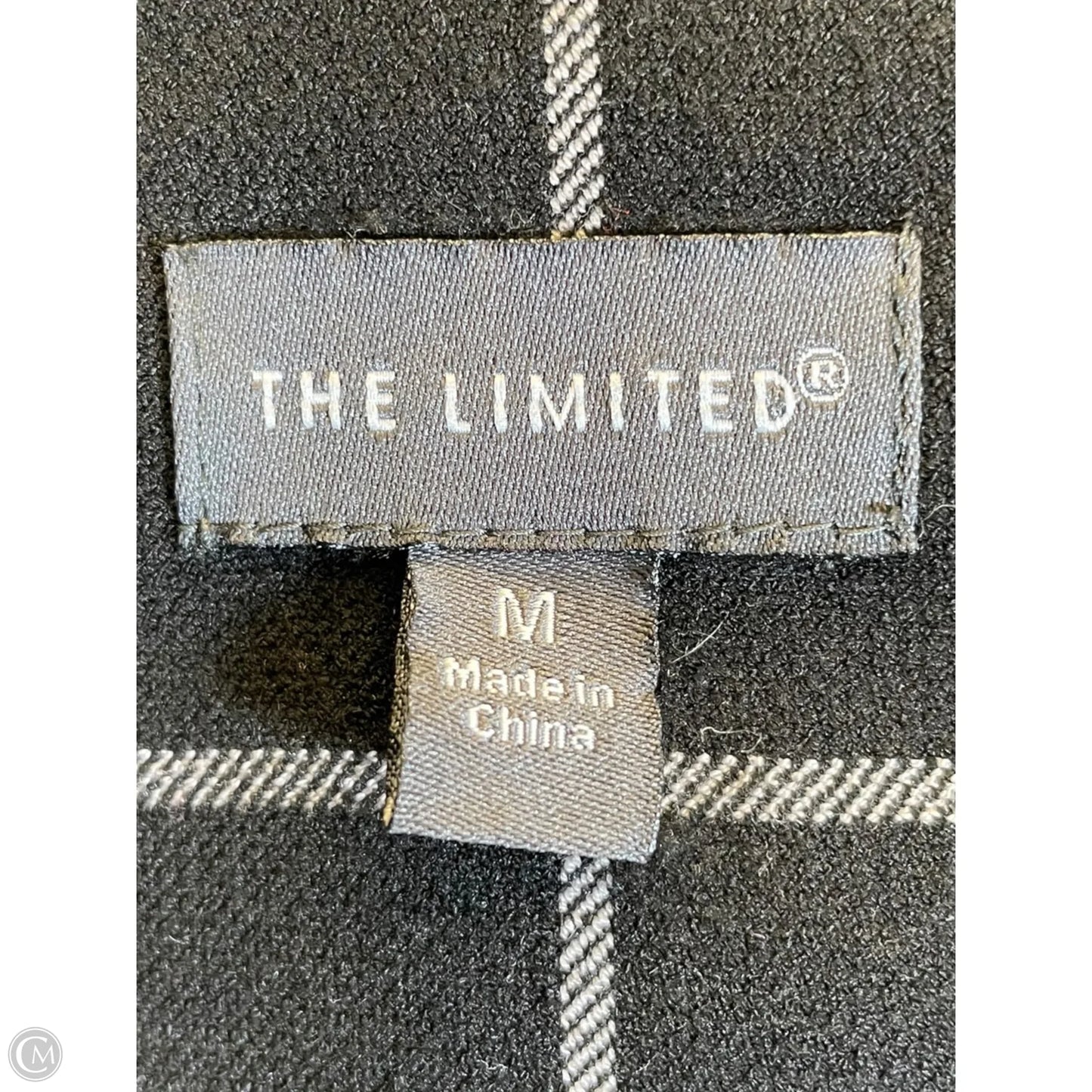 Jacket Moto By Clothes Mentor In Black & White, Size: M