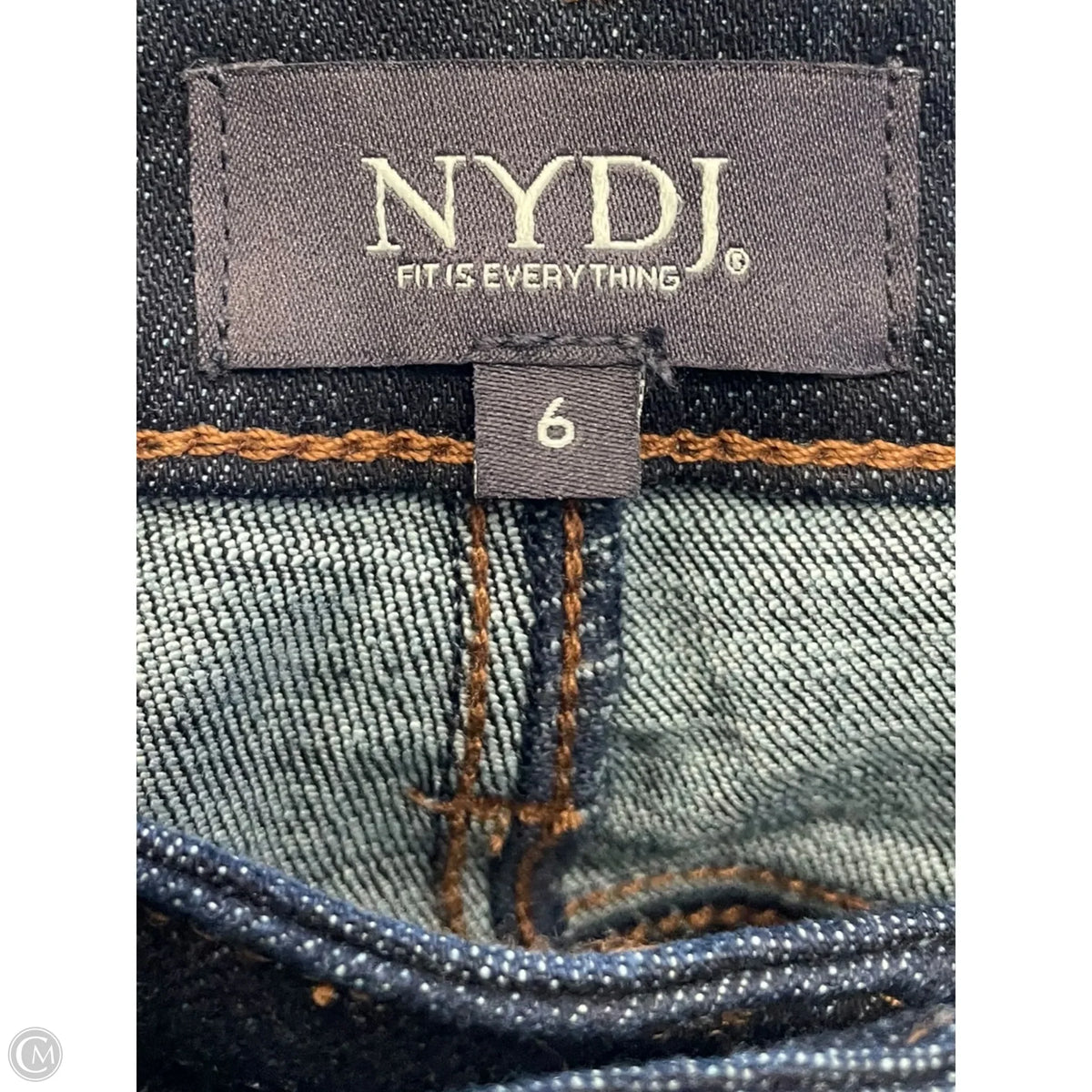 Jeans Straight By Nydj In Navy, Size: 6