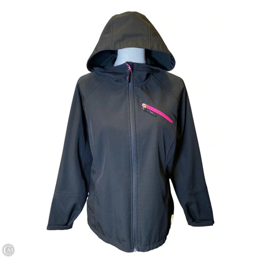 Jacket Moto By Clothes Mentor In Black, Size: L