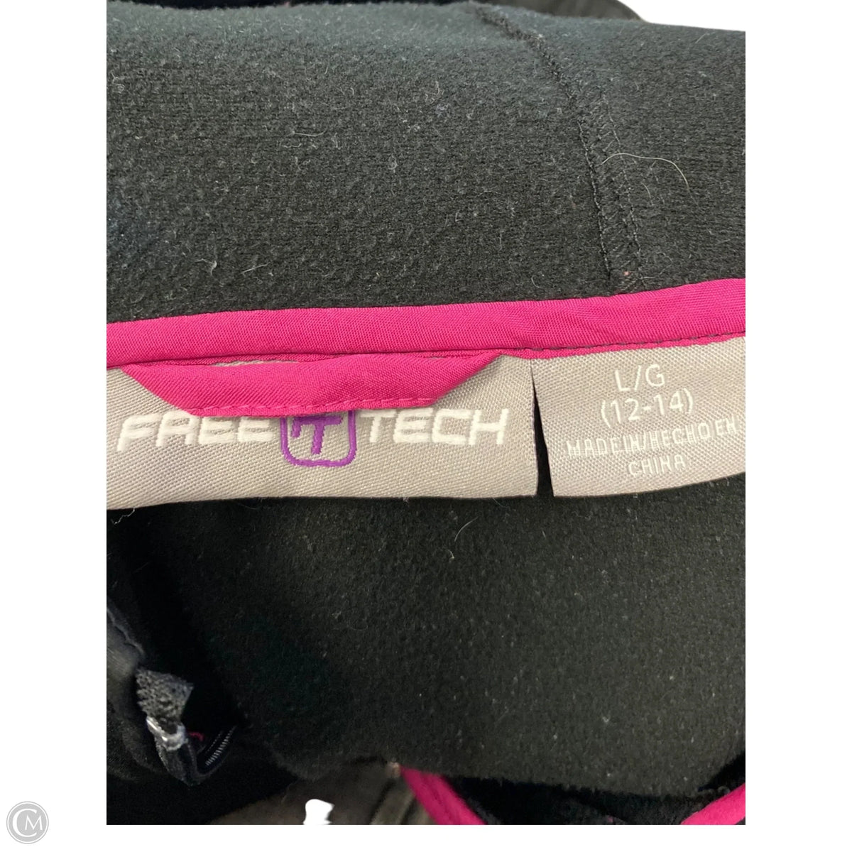 Jacket Moto By Clothes Mentor In Black, Size: L