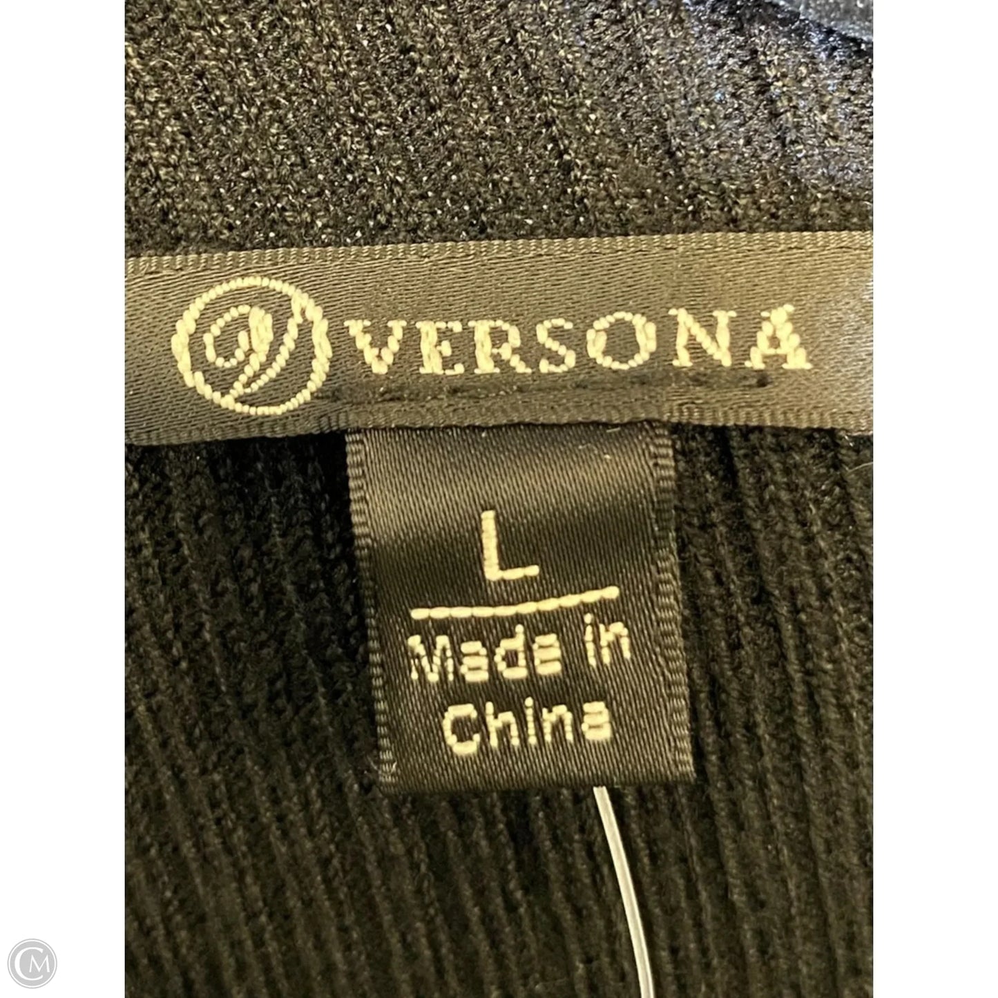Sweater By Versona In Black, Size: L