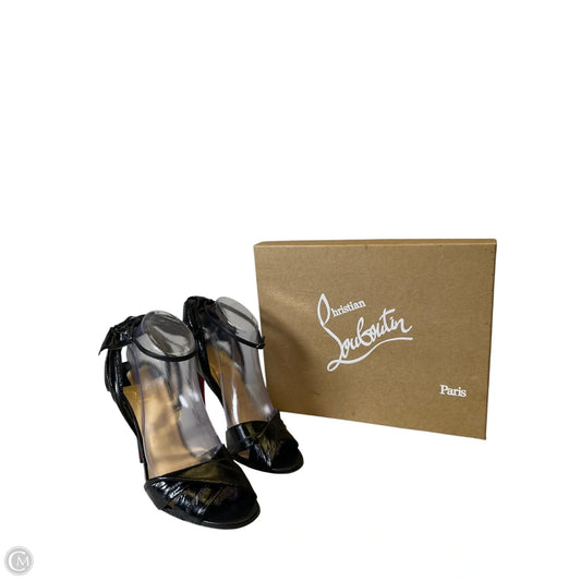 Shoes Luxury Designer By Christian Louboutin In Black, Size: 10