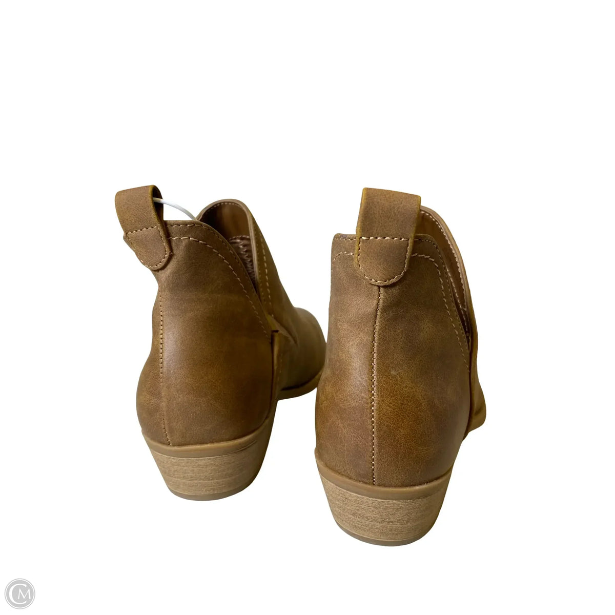 Boots Ankle Flats By Clothes Mentor In Brown, Size: 9
