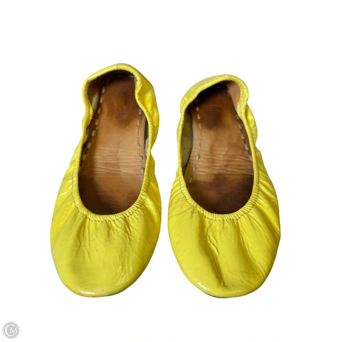 Shoes Designer By Tieks In Yellow, Size: 7