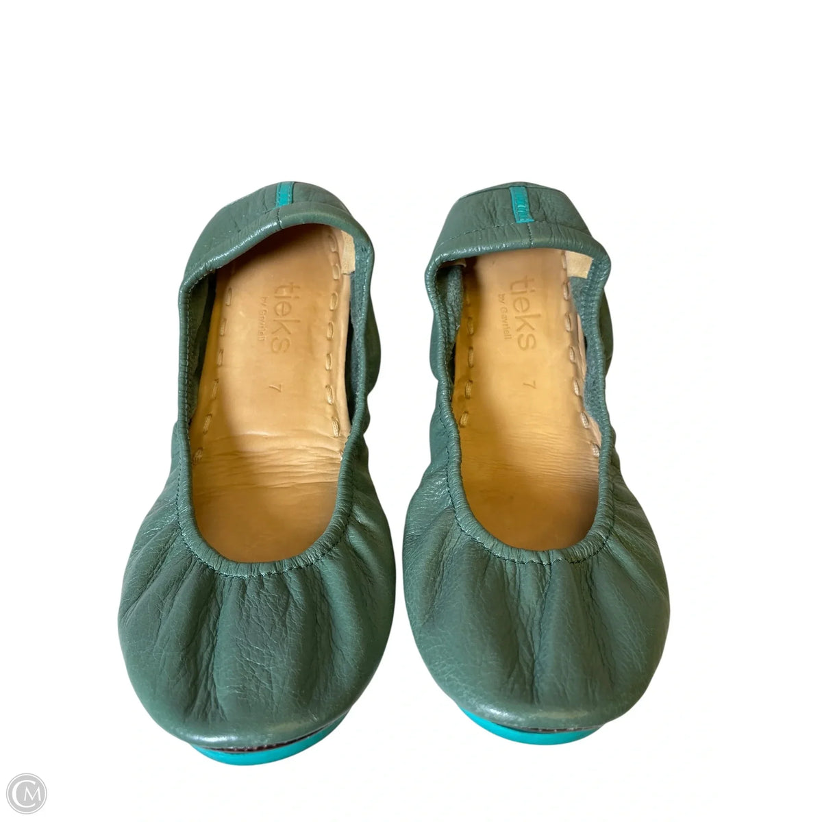 Shoes Designer By Tieks In Green, Size: 7