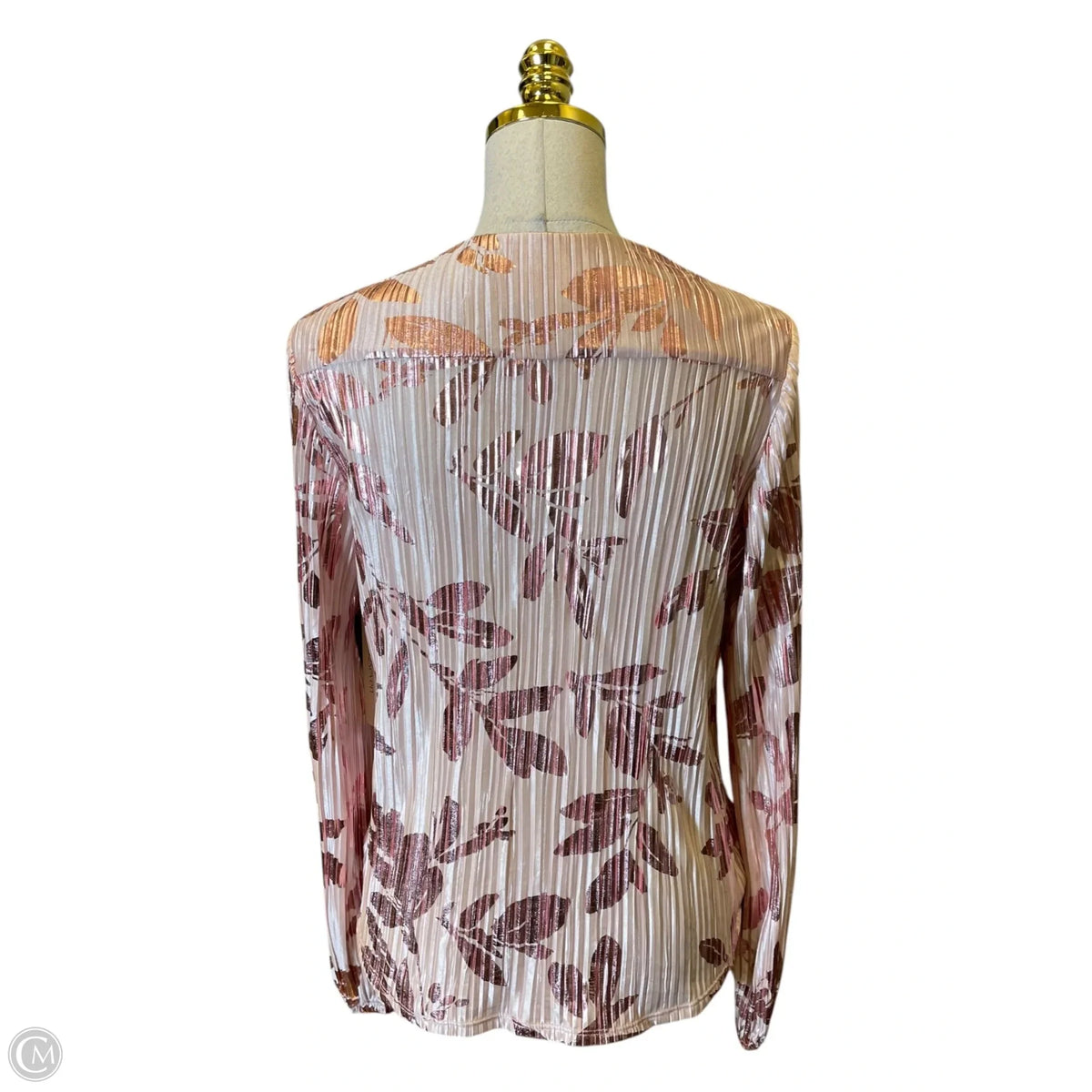 Top Long Sleeve By 52seven In Pink, Size: L