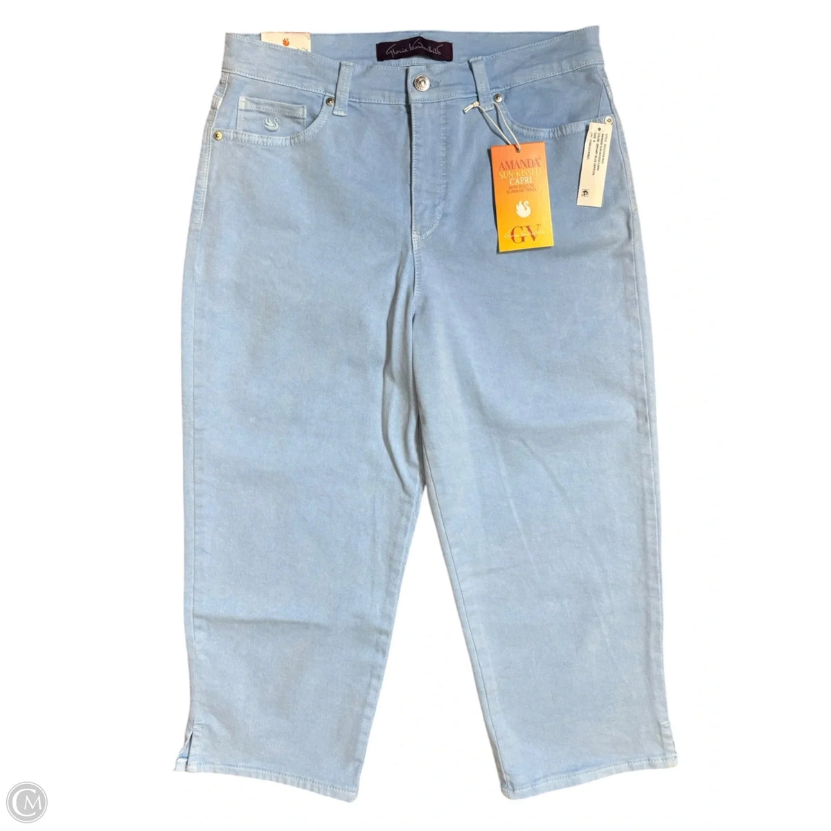 Capris By Gloria Vanderbilt In Blue, Size: 8