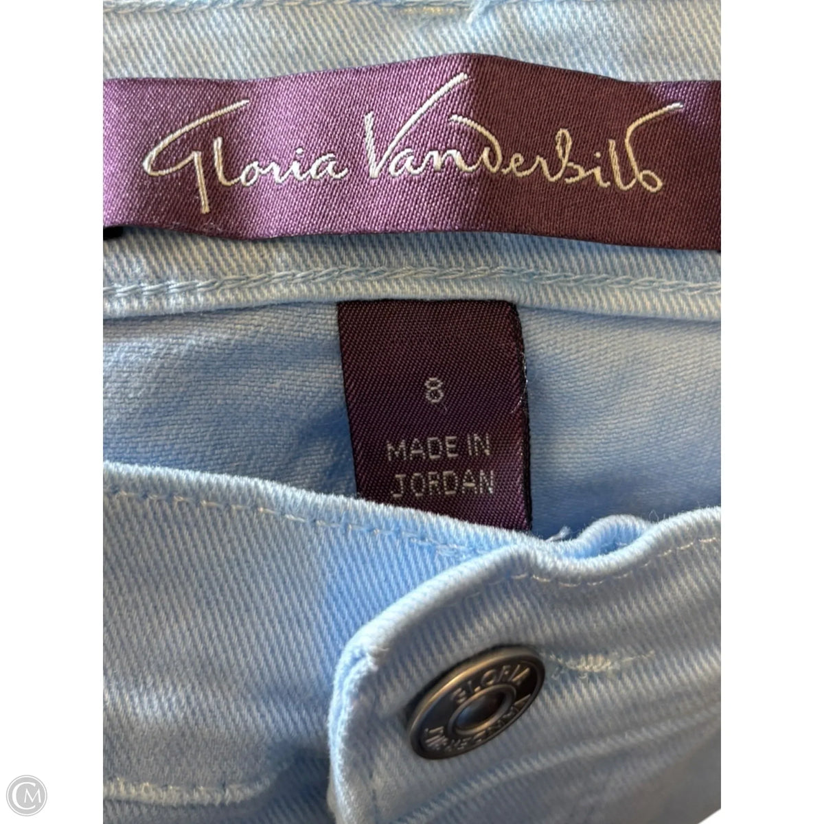 Capris By Gloria Vanderbilt In Blue, Size: 8