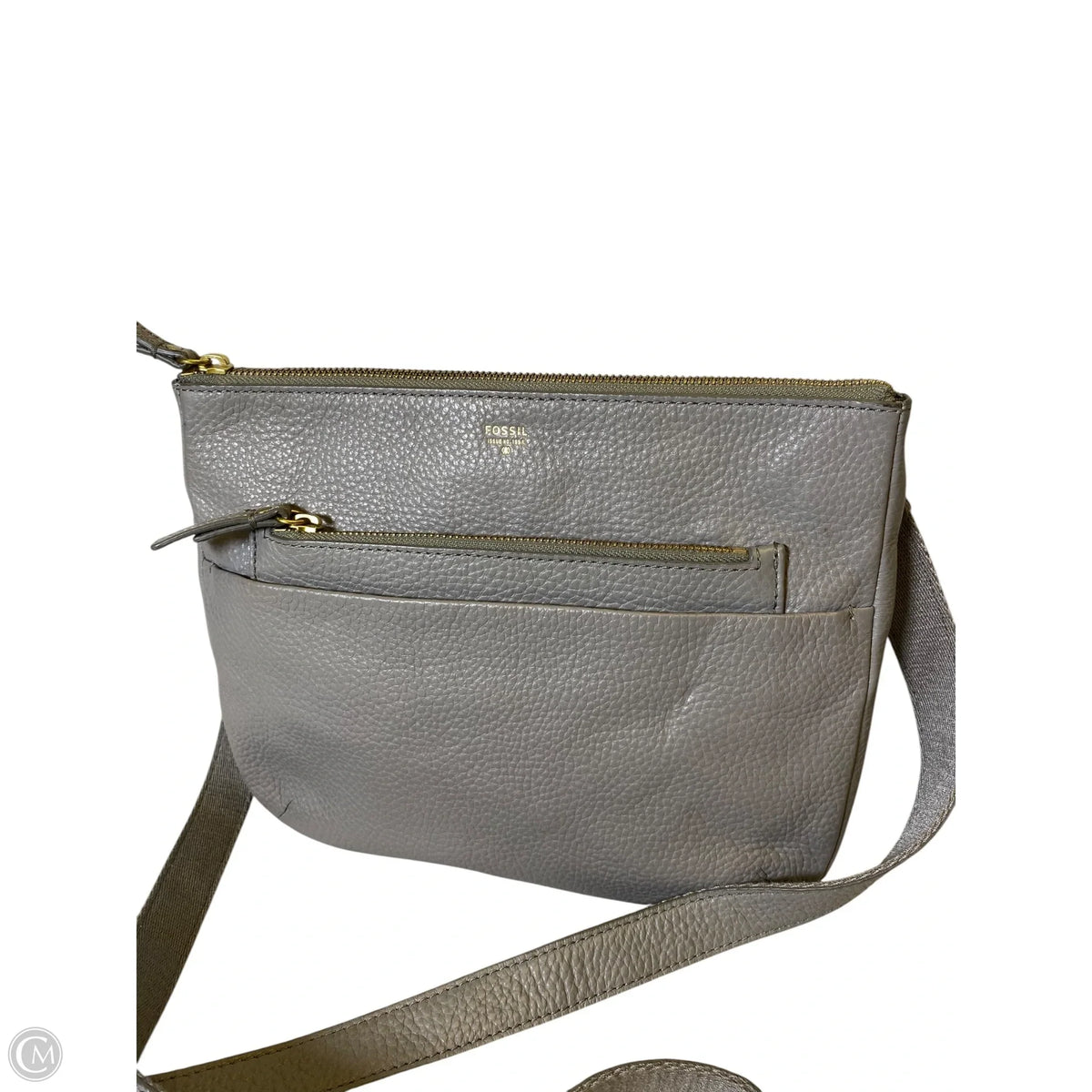 Crossbody Leather By Fossil, Size: Medium