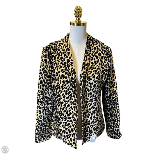 Blazer Designer By Neiman Marcus In Animal Print, Size: M