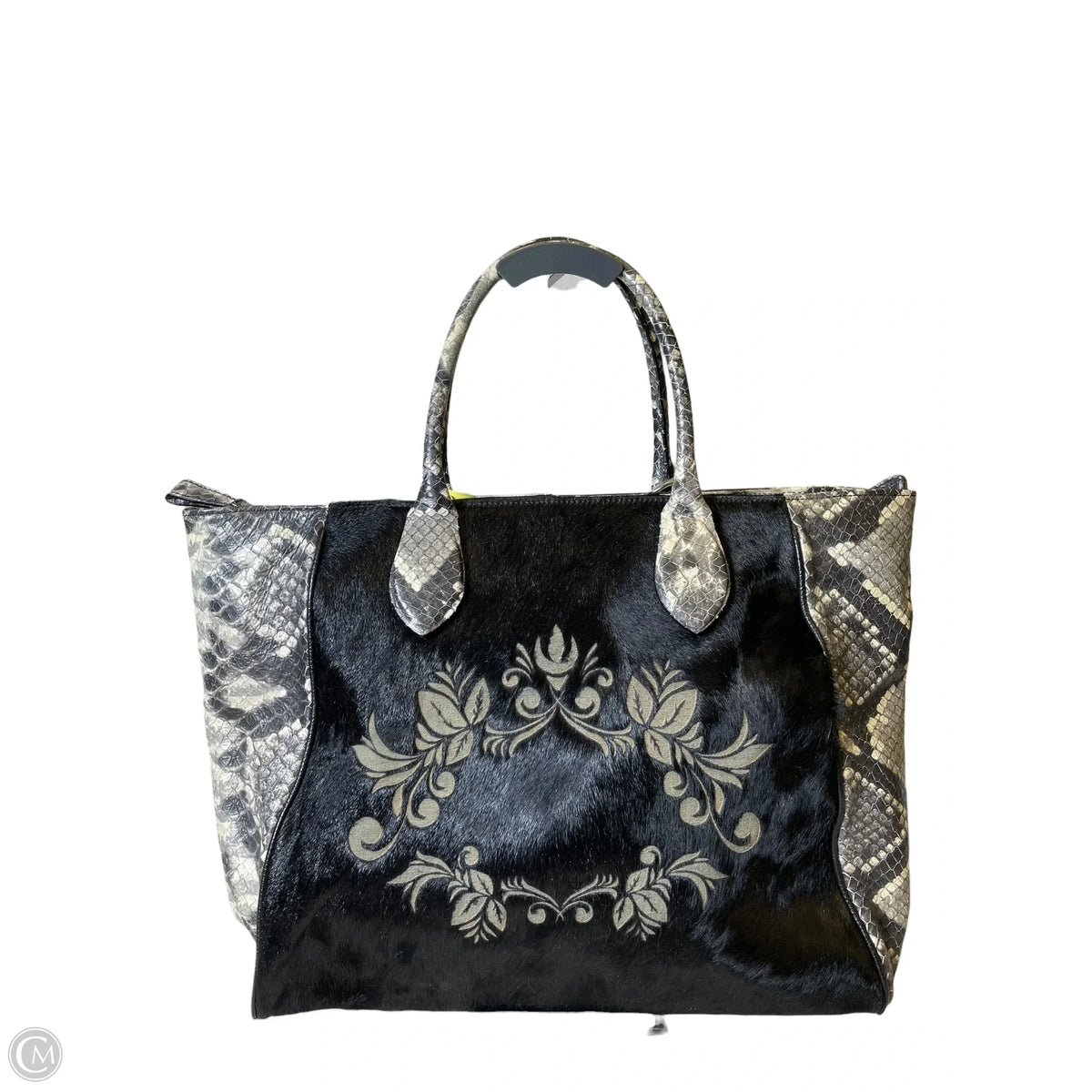 Handbag Leather By CLAUDIA FIRENZE, Size: Large