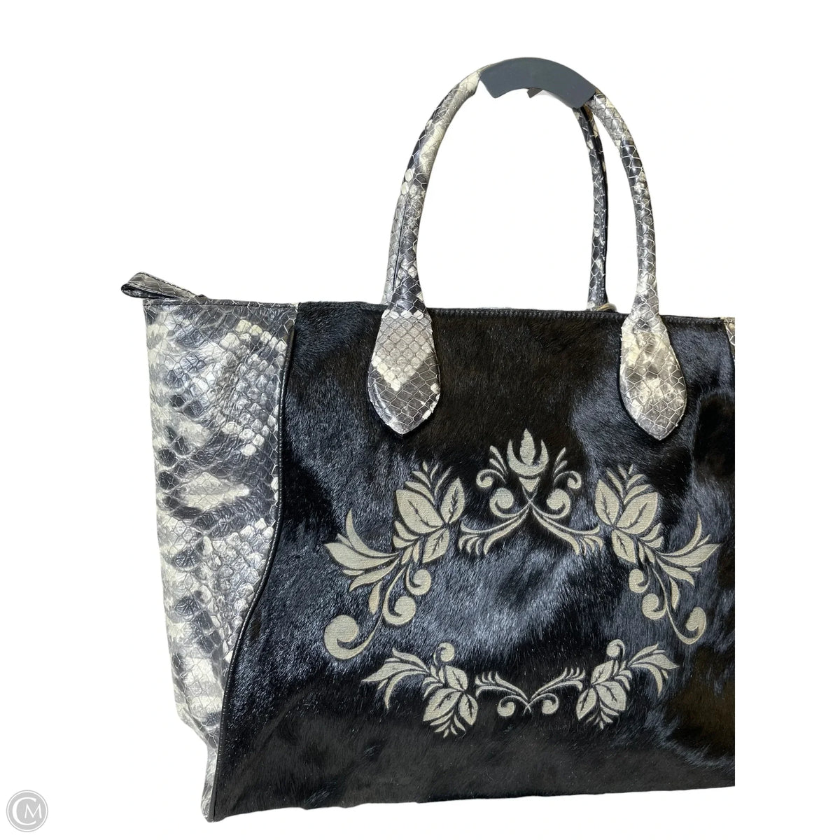 Handbag Leather By CLAUDIA FIRENZE, Size: Large