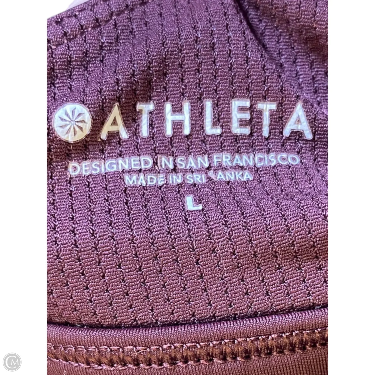 Athletic Bra By Athleta In Maroon, Size: L