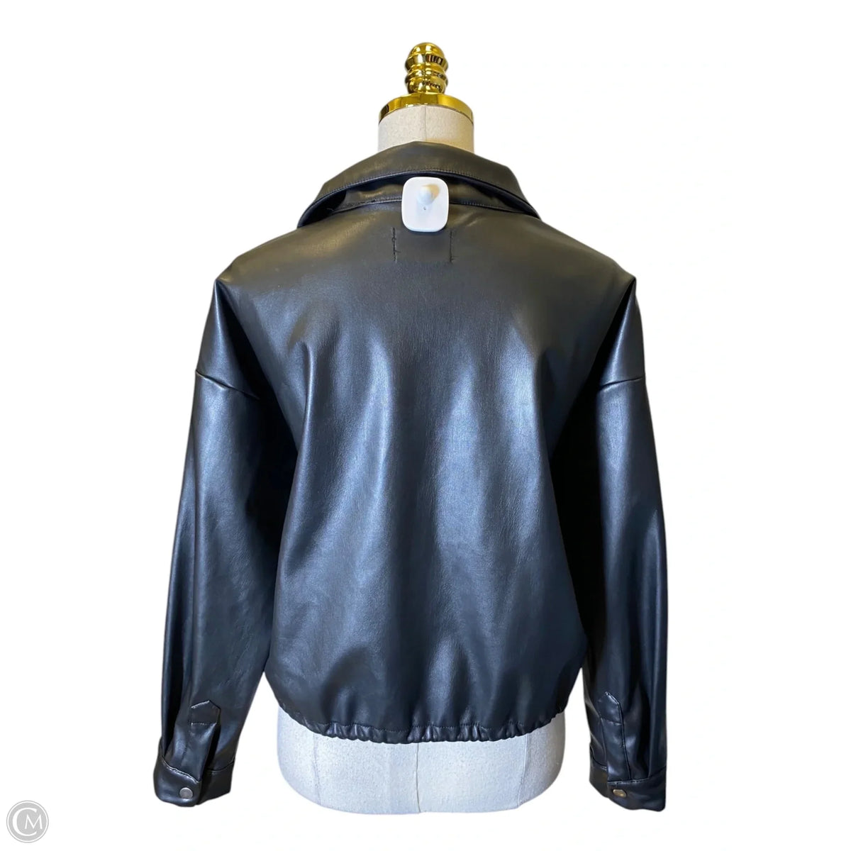 Jacket Moto By Tahari In Black, Size: M