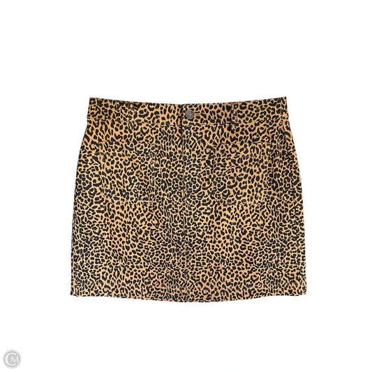 Skirt Mini & Short By J. Crew In Animal Print, Size: 6