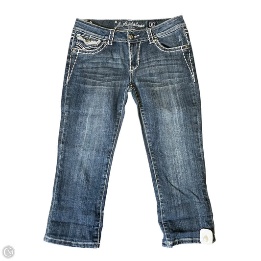 Capris By Clothes Mentor In Blue Denim, Size: 10